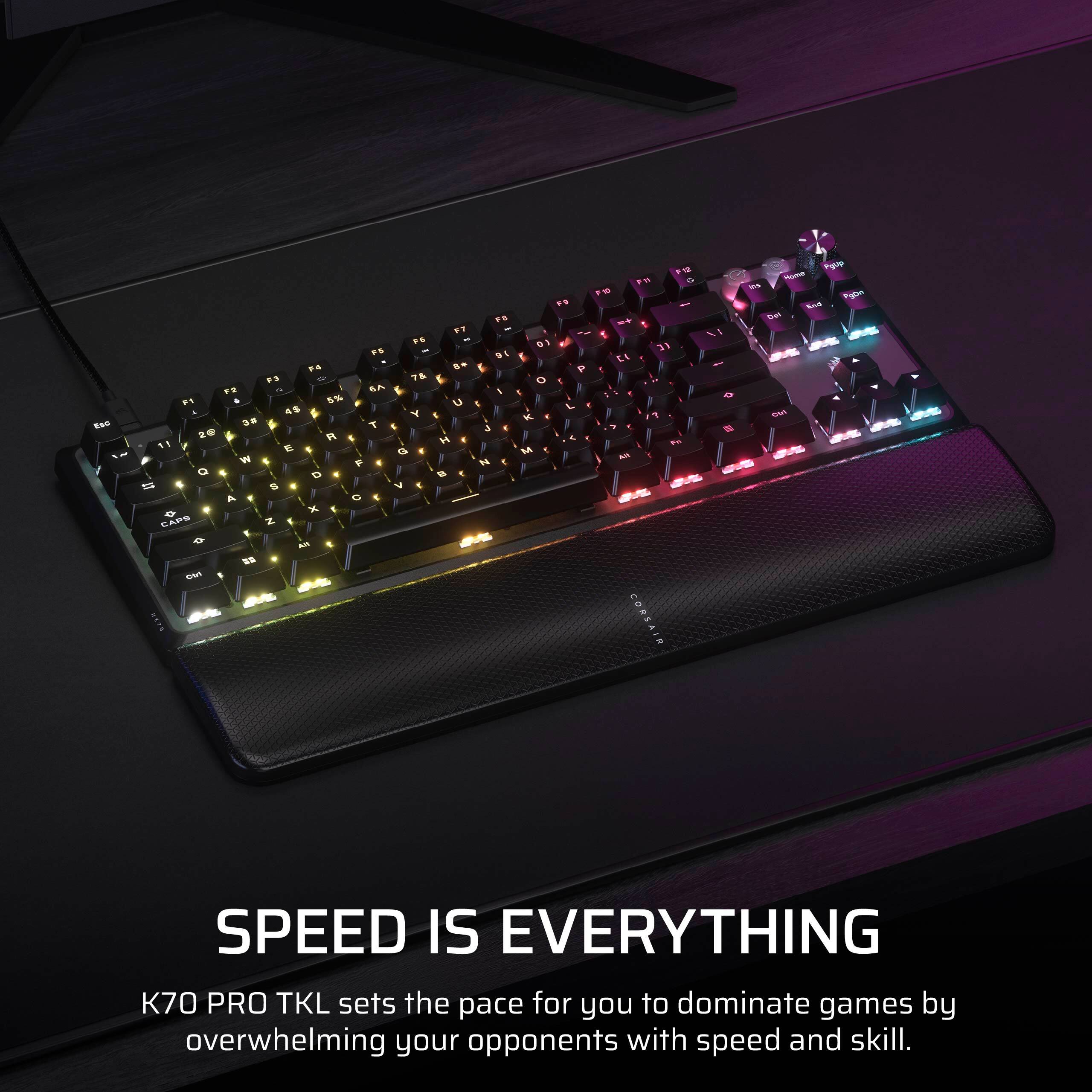 Speed Is Everything. 70 PRO TKL sets the pace for you to dominate games by overwhelming your opponents with speed and skill.