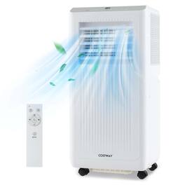 Costway - 6500 BTU Portable Air Conditioner Cools up to 350 sq.ft 3-in-1 Freestanding Air Cooler with Dehumidifier - White