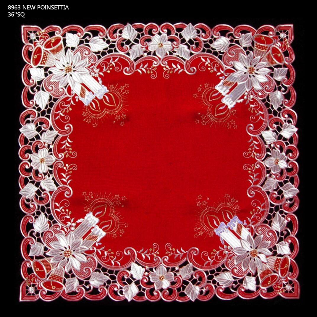 8963 NEW POINSETTIA  
36" SQ