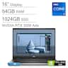 Dell - Precision 7680 16" FHD+ Workstation - Precision 7 - NVIDIA RTX 2000Ada - i7-13850HX - 64GB RAM - 1TB SSD - Win11Pro - Titan Grey