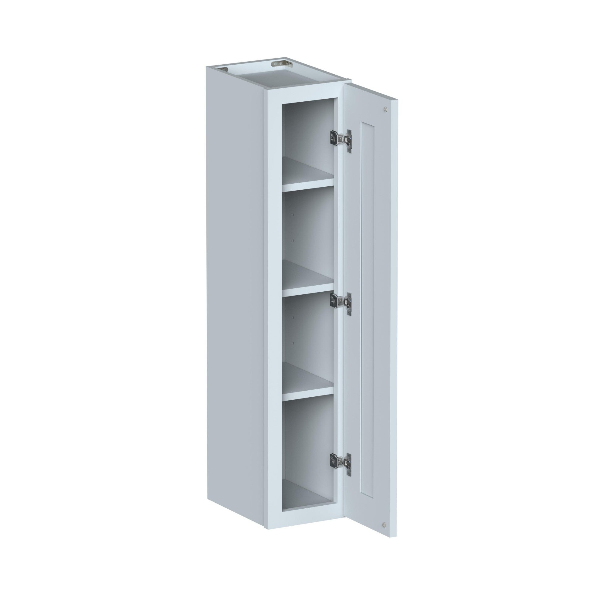 Alt View 2. Boyel Living - 9in.W x12in.D x42in.H Dove Gray WALL CABINET Fully assembled Cabinet With One HDF Door - Gray.