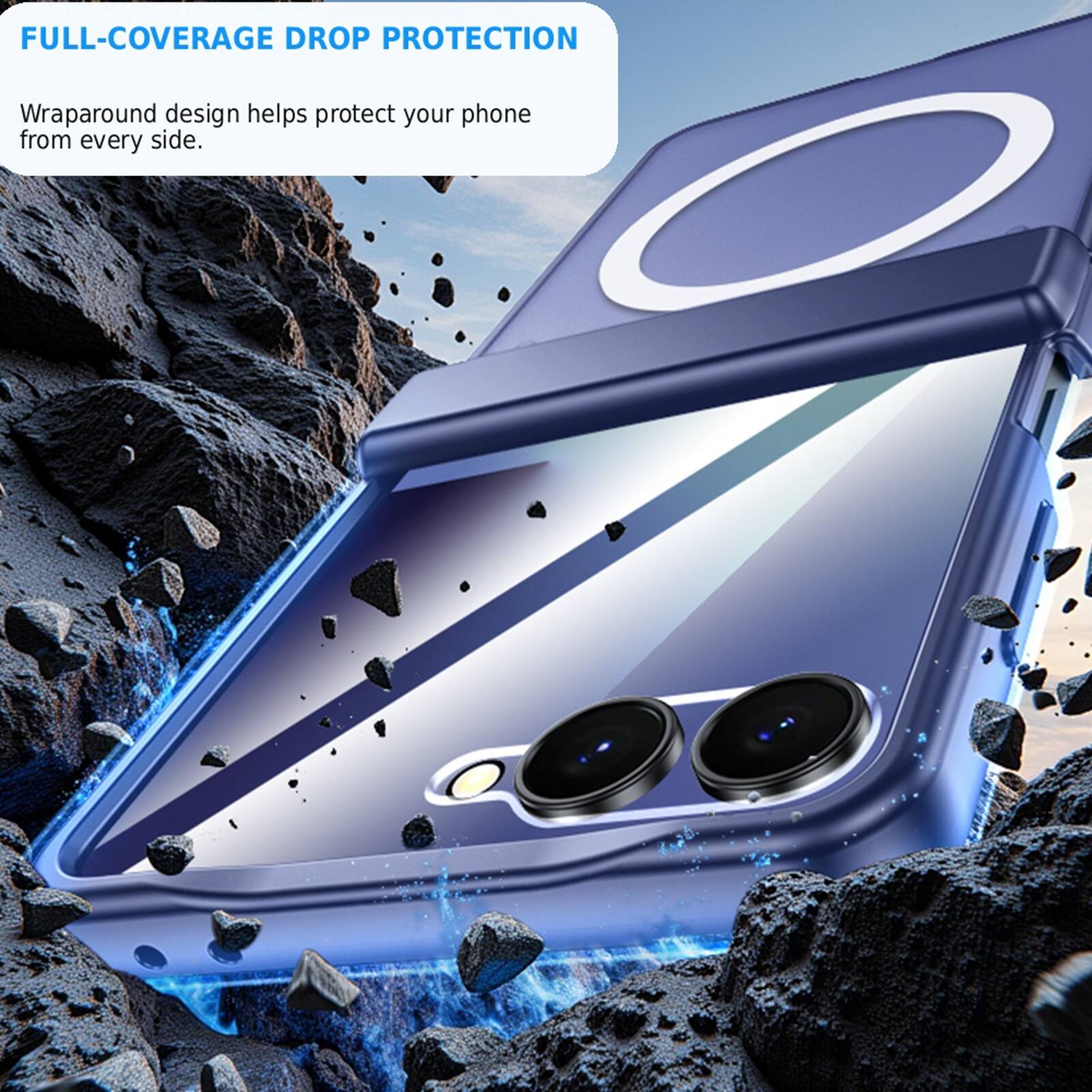 FULL-COVERAGE DROP PROTECTION

Wraparound design helps protect your phone from every side.