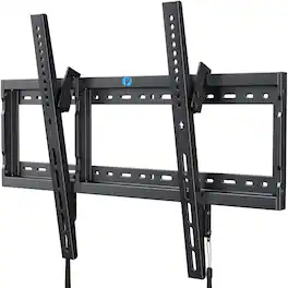Earthley Blooms - Tilt Tv Wall Mount Bracket Low Profile Led Lcd Oled Plasma Flat Curved Tvs Large Tilting Fits 16 24 Wood - 37"-85" Tilt TV Wall Mount