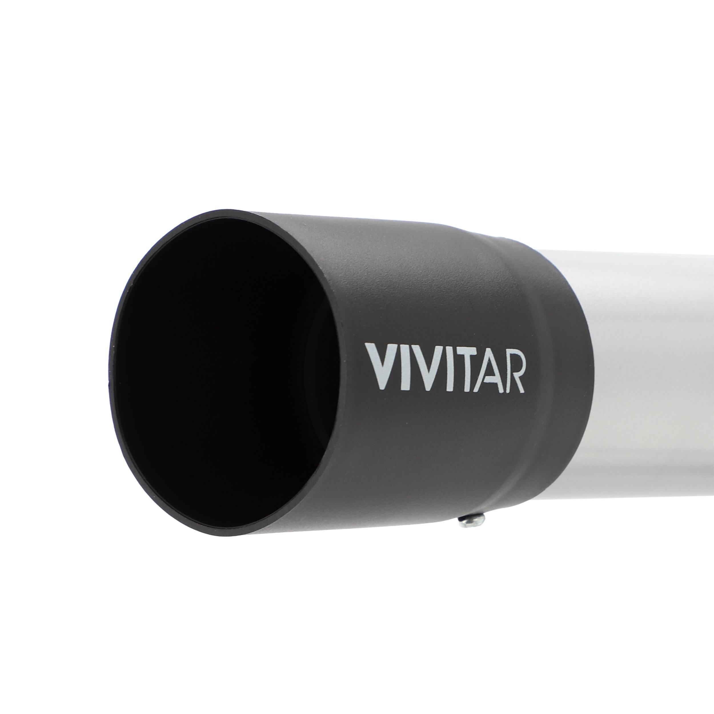 Left. Vivitar - Vivitar 60x/120x Refractor Telescope with Adjustable Full Size Tripod - Silver.