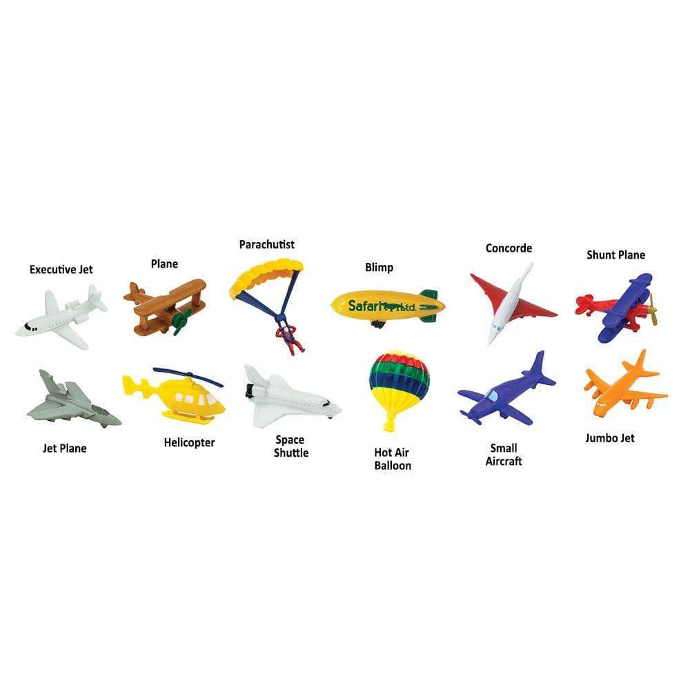 Executive Jet Plane Parachutist Blimp Concorde Shunt Plane Safari retd Jet Plane Helicopter Space Shuttle Hot Air Balloon Small Aircraft Jumbo Jet