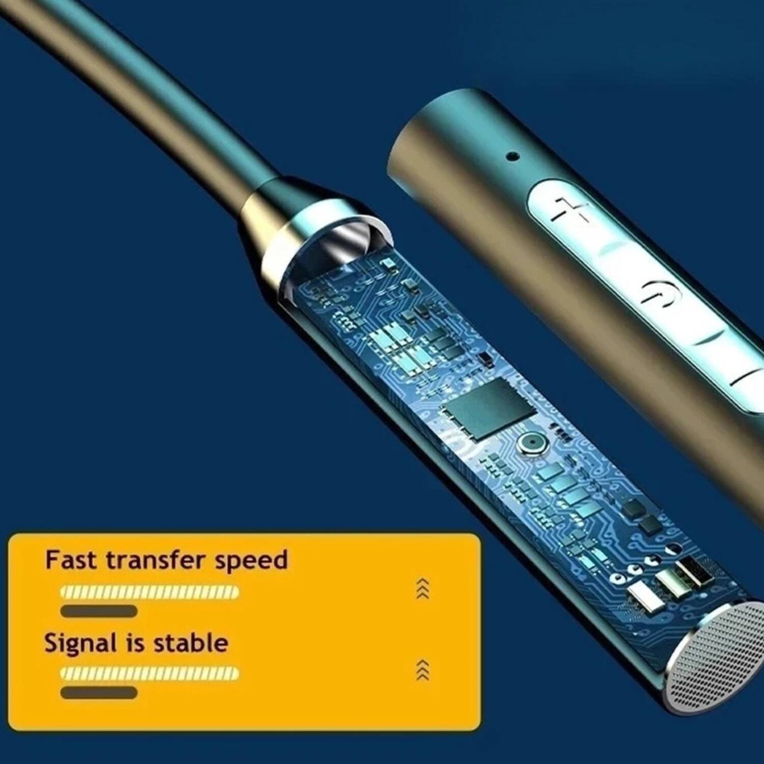 Fast transfer speed  
Signal is stable