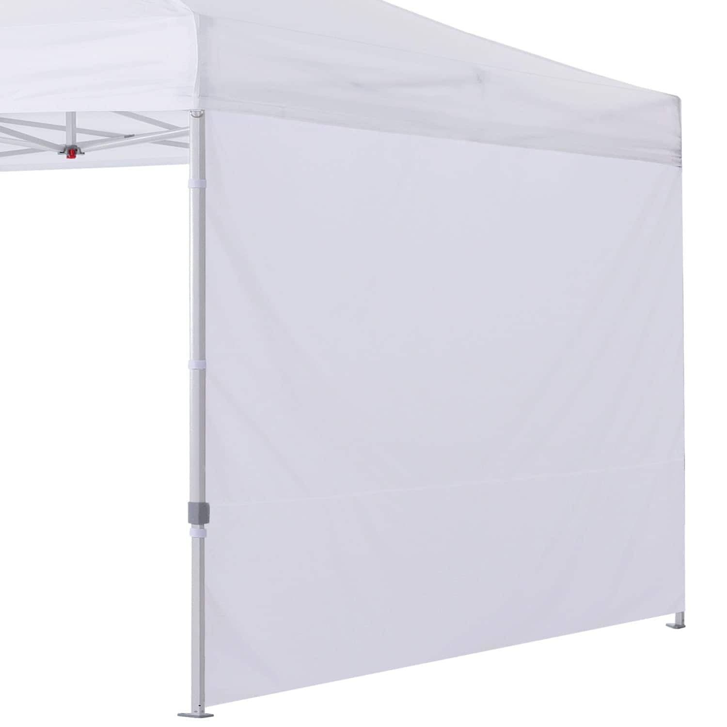 Paradigms Interiors - Instant Sunwall Sidewall For Pop Up Tent With Mesh Window Only White - White-10x10-Church Window