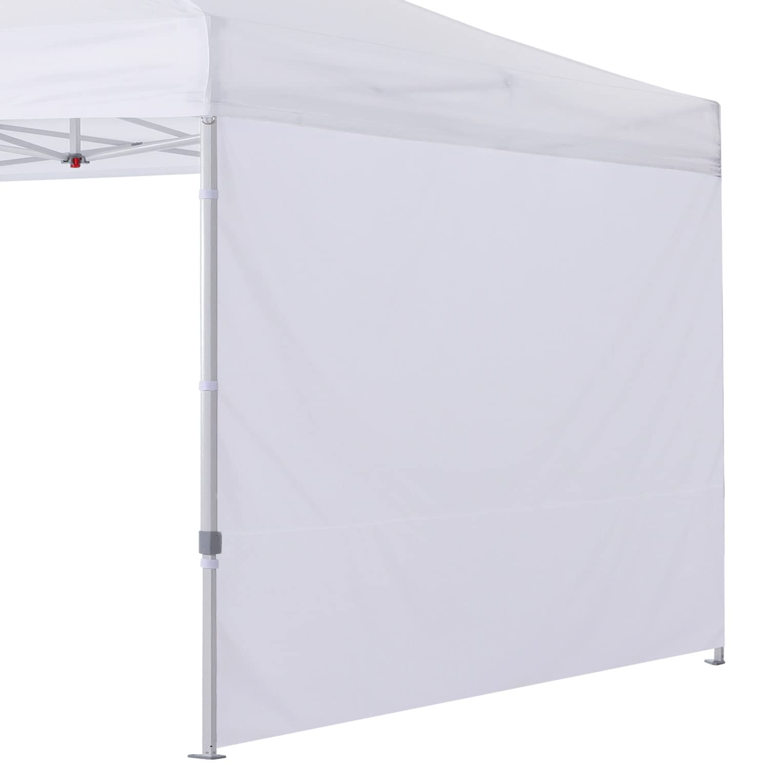 Paradigms Interiors - Instant Sunwall Sidewall For Pop Up Tent With Mesh Window Only White - White-10x10-Church Window