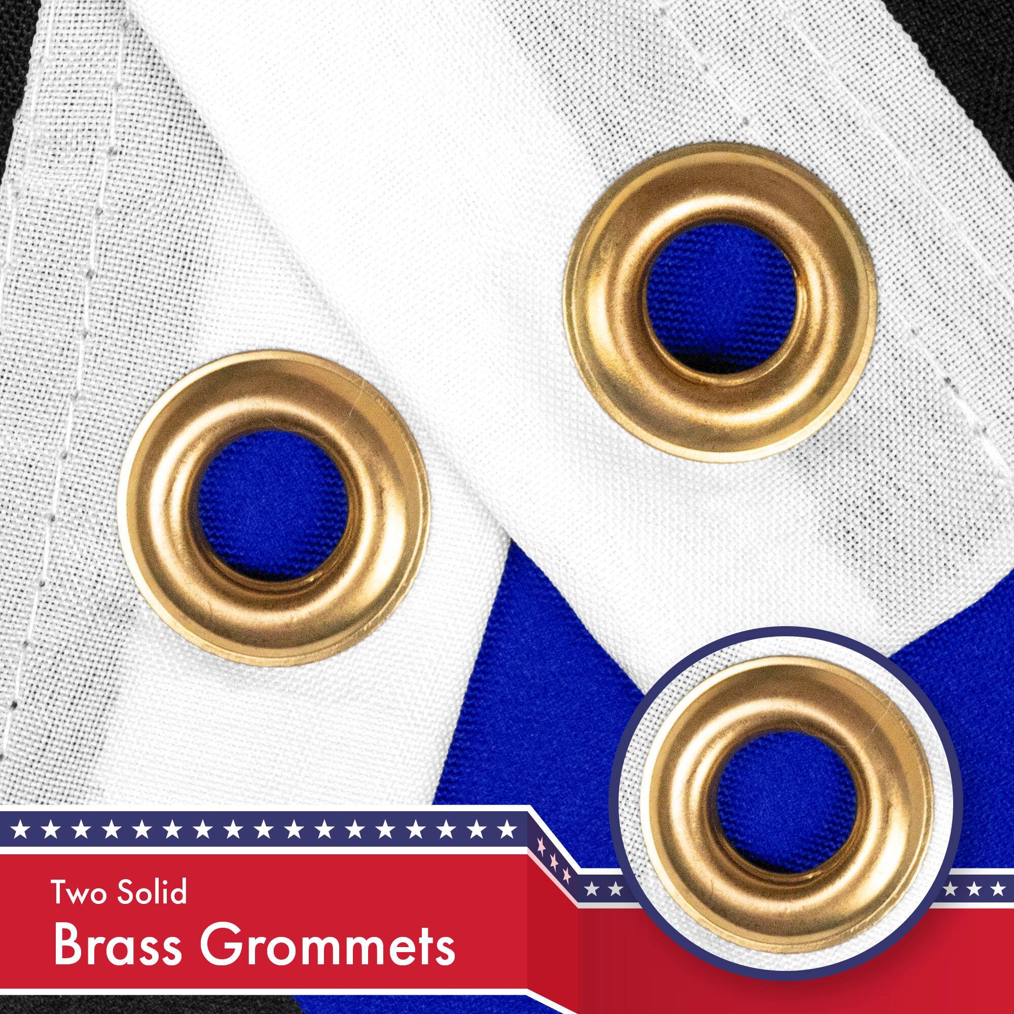 Two Solid Brass Grommets