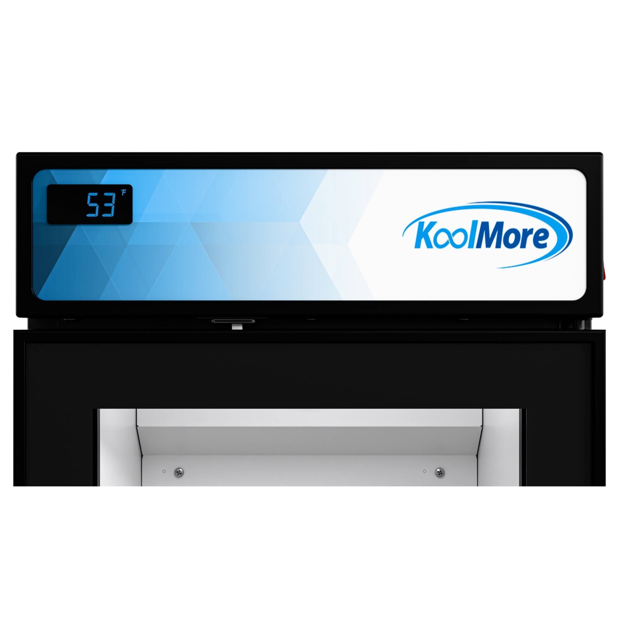 Alt View 5. Koolmore - 17 in. Slim Commercial Merchandiser Freezer with Manual Defrost, 6.5 Cu. Ft. Capacity, ETL Listed in Black (KM-MDF-17S) - Black.