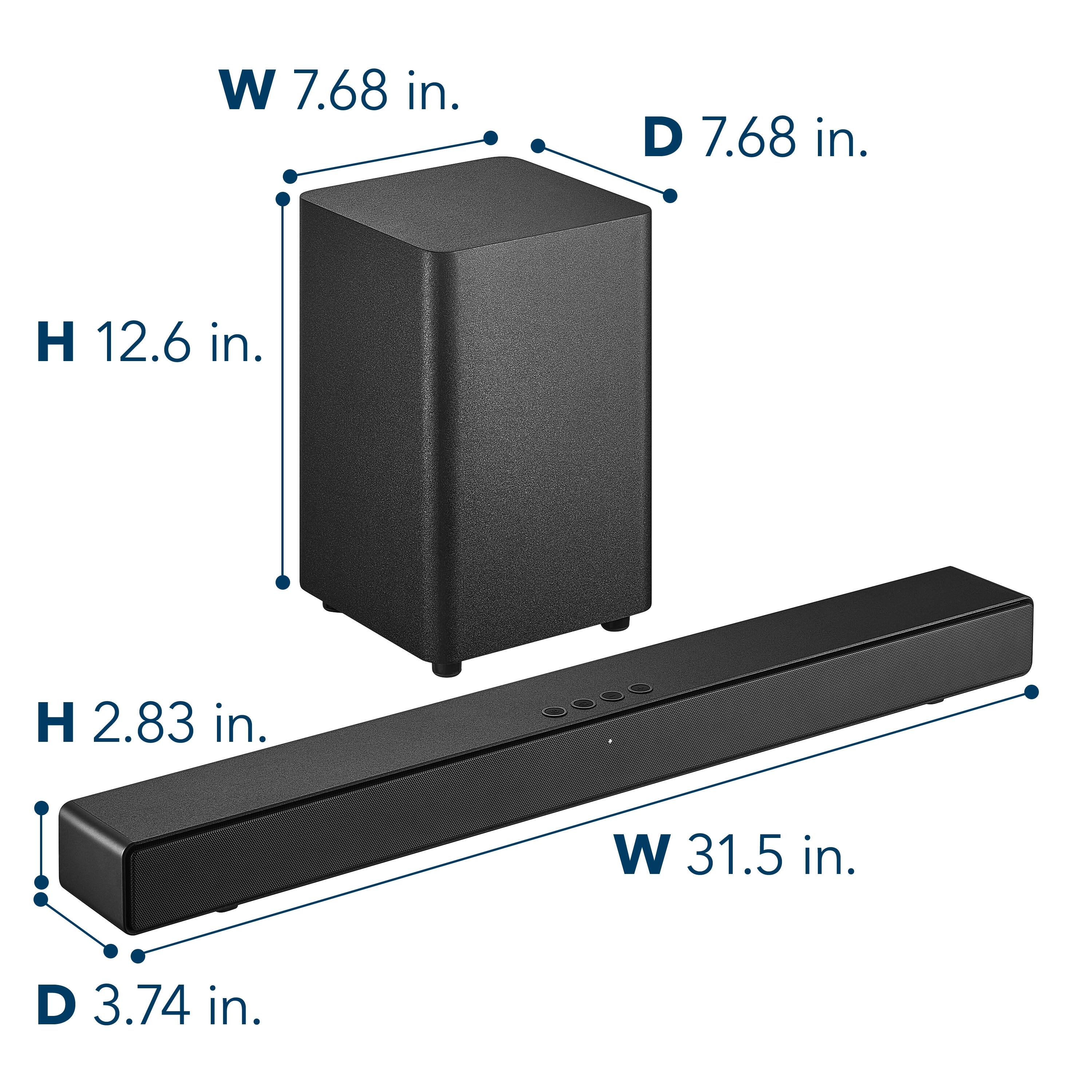 W 7.68 in. D 7.68 in. H 12.6 in. W 31.5 in. D 3.74 in. H 2.83 in.