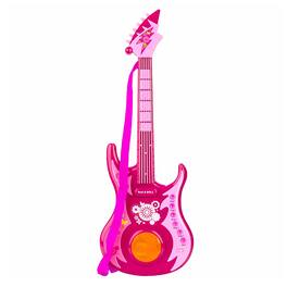 Kitcheniva - Kids Musical Electric Guitar With Strap Lights Music Toy - Pink