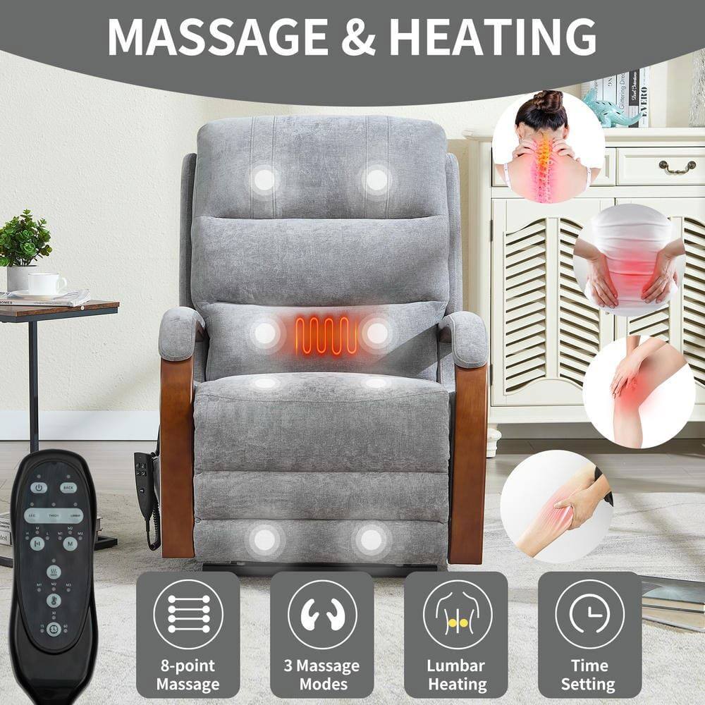 MASSAGE & HEATING

- 8-point Massage
- 3 Massage Modes
- Lumbar Heating
- Time Setting