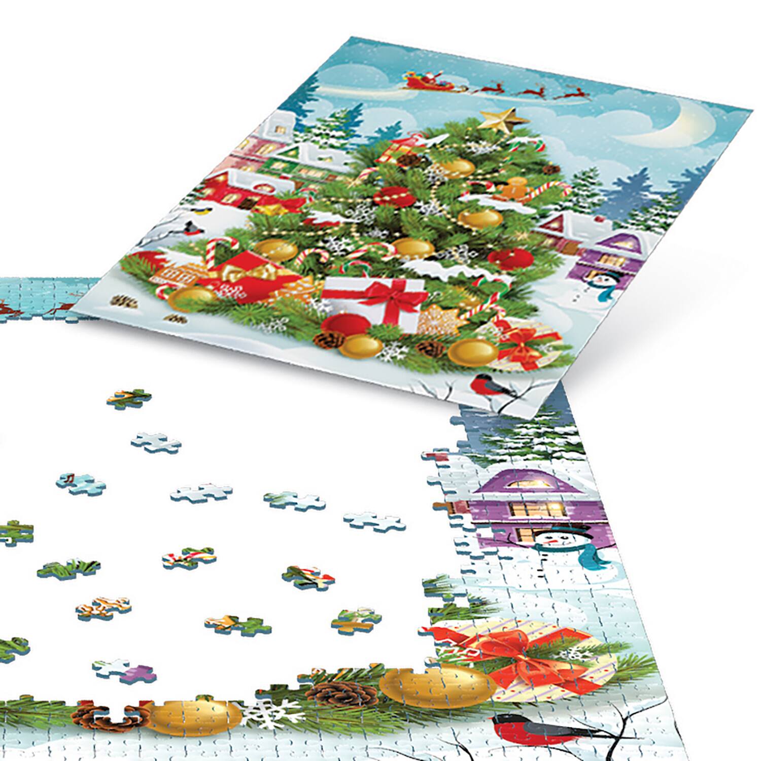 Alt View 11. Eurographics - Eurographics: Puzzle Tin: Christmas Tree - 550 Piece Jigsaw.