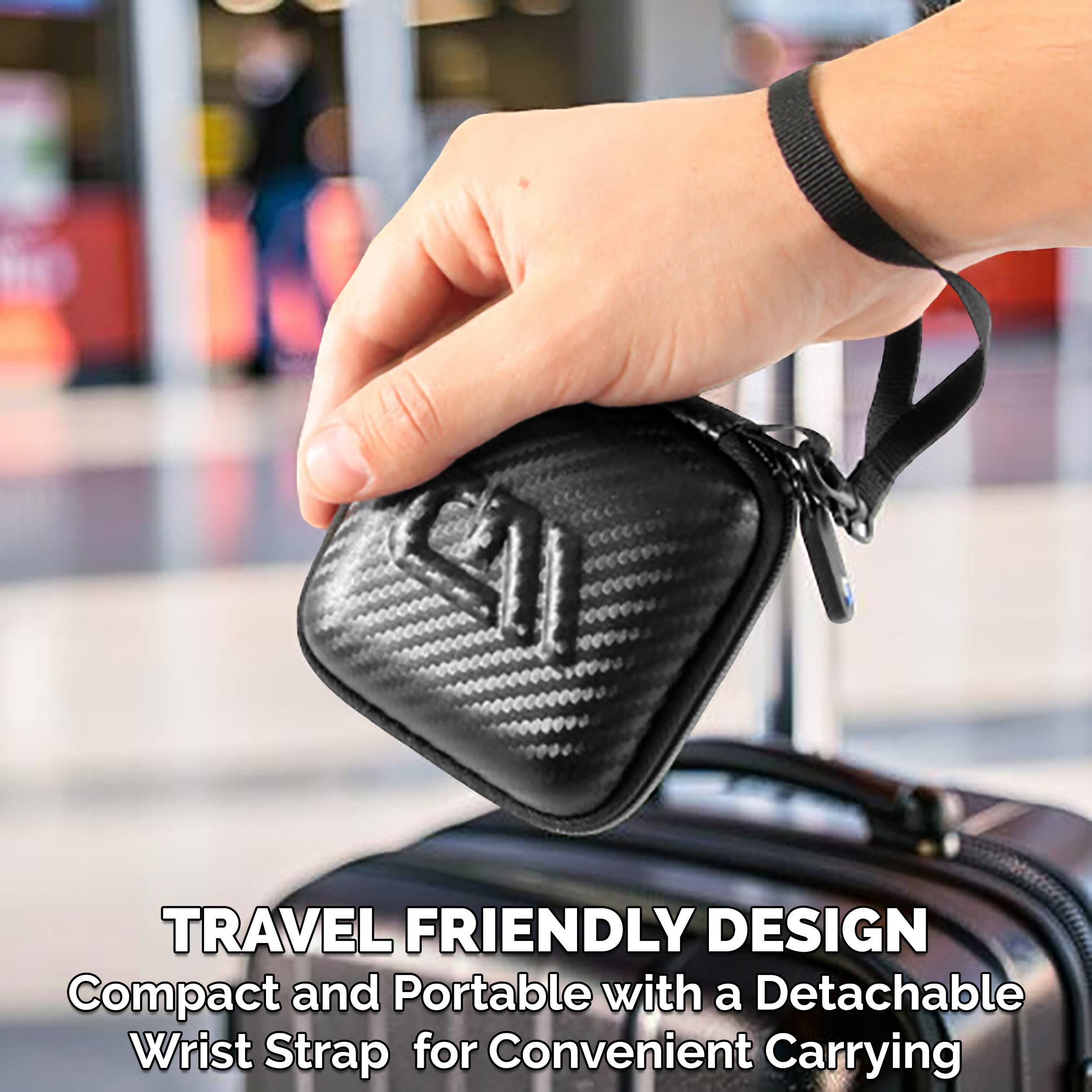 TRAVEL FRIENDLY DESIGN  
Compact and Portable with a Detachable Wrist Strap for Convenient Carrying