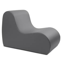 Jaxx - Midtown Large Classroom Soft Foam Chair - Premium Vinyl Cover - Charcoal