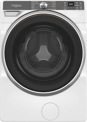 Whirlpool - 5.0 Cu. Ft. High Efficiency Stackable Smart Front Load Washer with Steam and FreshFlow Vent System - White