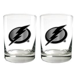 Great American Products - Tampa Bay Lightning 15oz. Legacy Rocks Glass Set - Multicolor