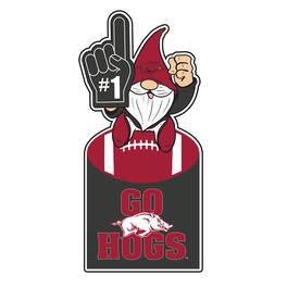 Evergreen Enterprises - Arkansas Razorbacks 30" Metal Gnome 3-in-1 Outdoor Yard Sign - Multicolor