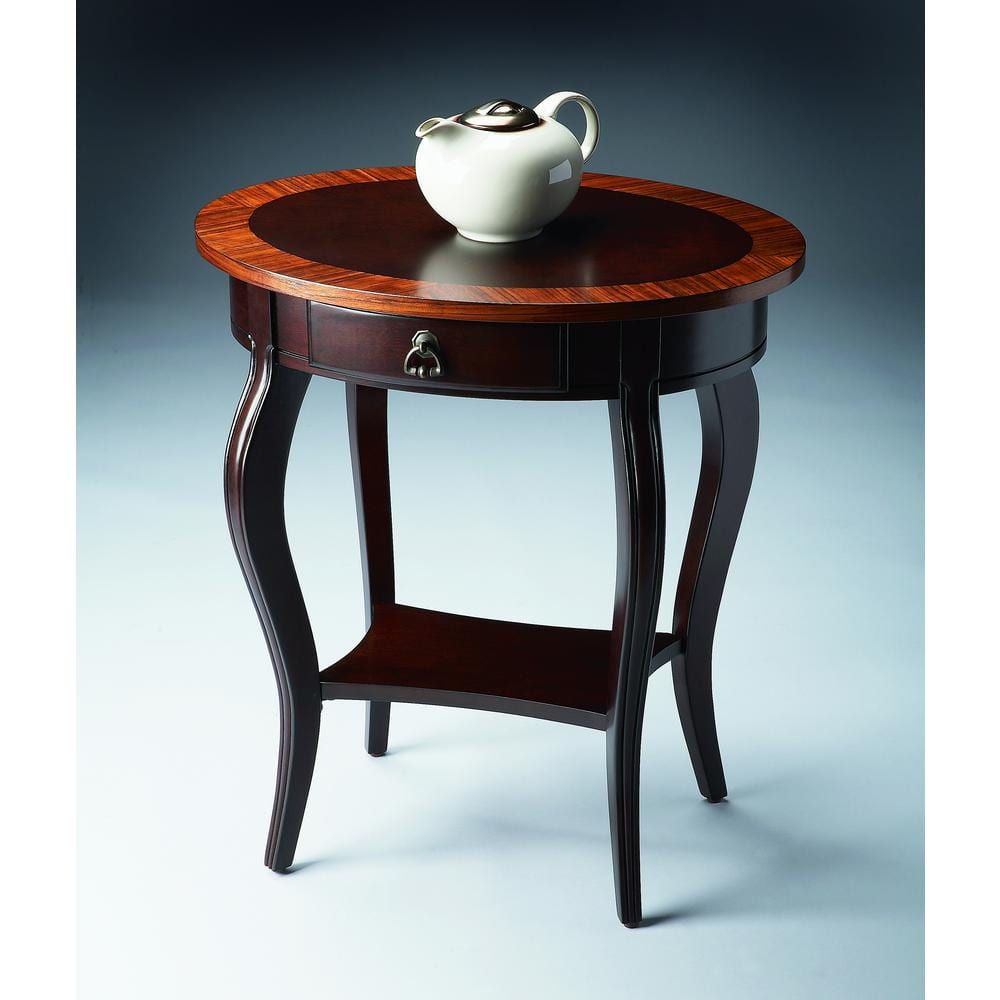 Butler Specialty - Jeanette Nouveau Oval Side Table - Dark Brown price history on PriceWatchPro