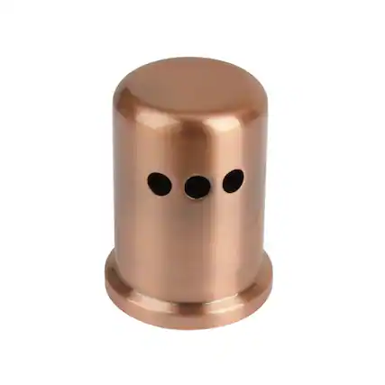 Front. Akicon - Akicon Solid Brass Kitchen Dishwasher Air Gap Cover in Copper - Copper.