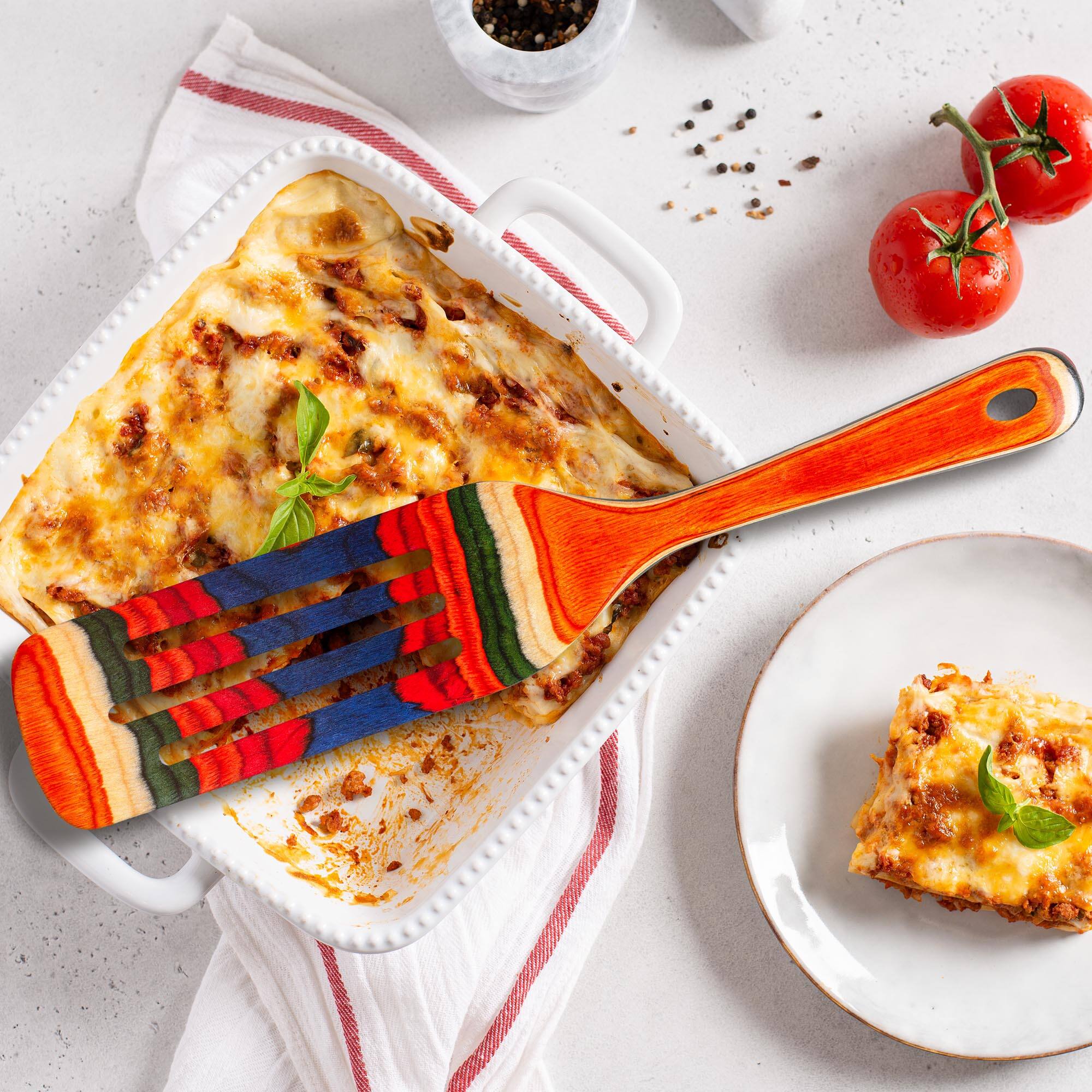 Alt View 1. Baltique - Marrakesh Collection 7 Piece Cooking Utensil Set, Safe for Nonstick - Red, Blue, Green, Orange.