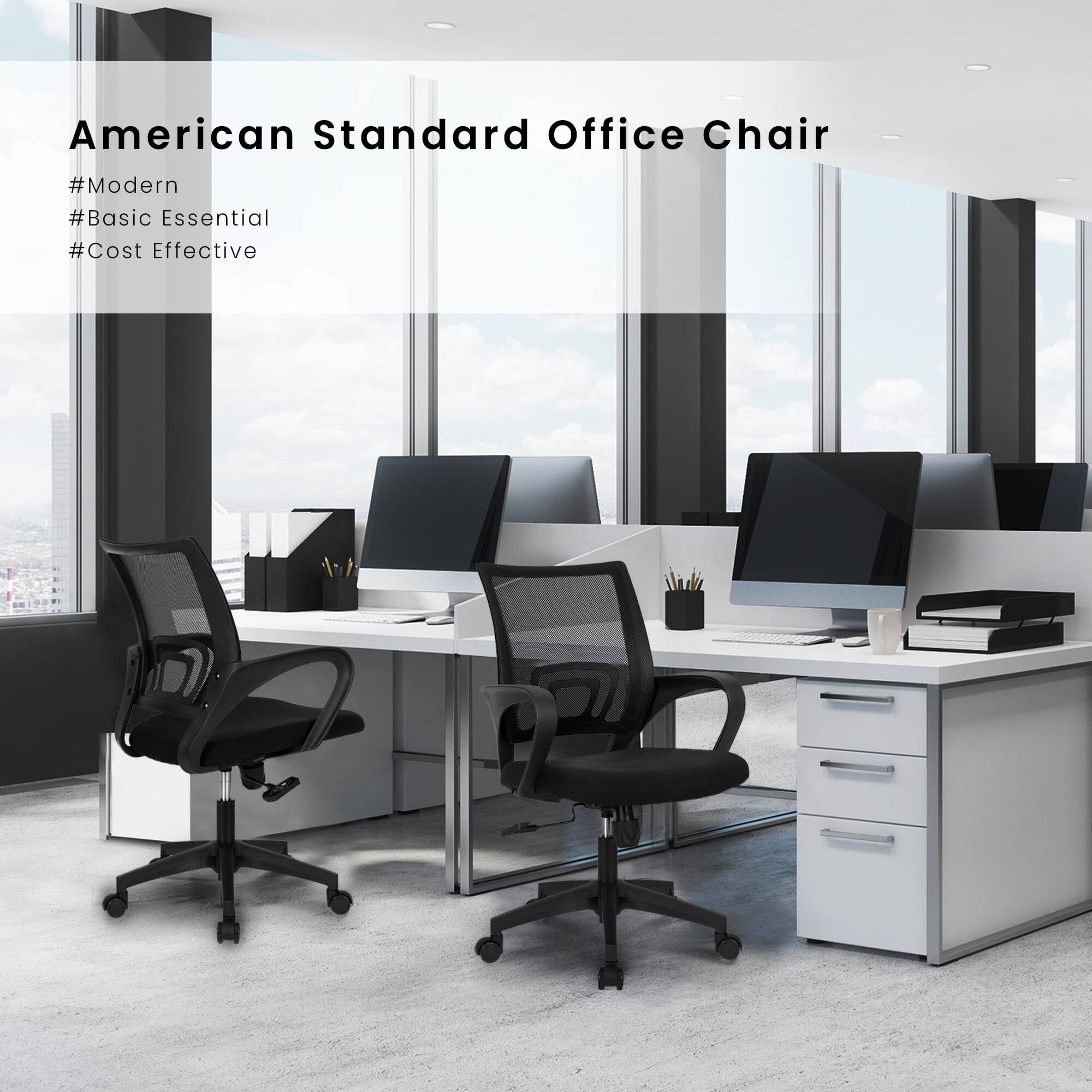 American Standard Office Chair  
#Modern  
#Basic Essential  
#Cost Effective