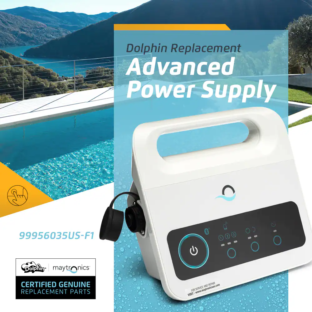 Dolphin Replacement Advanced Power Supply 99956035US-F1  1 3 O Dolphin maytronics CERTIFIED GENUINE REPLACEMENT PARTS AND - KOR www.maytronics.com SERVICE VISIT