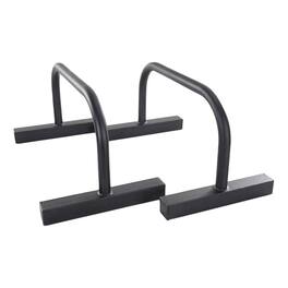 Power Systems - Push -Up Parallettes Set -Pair-Elevated Push -Up Bars for Strength Training - Black