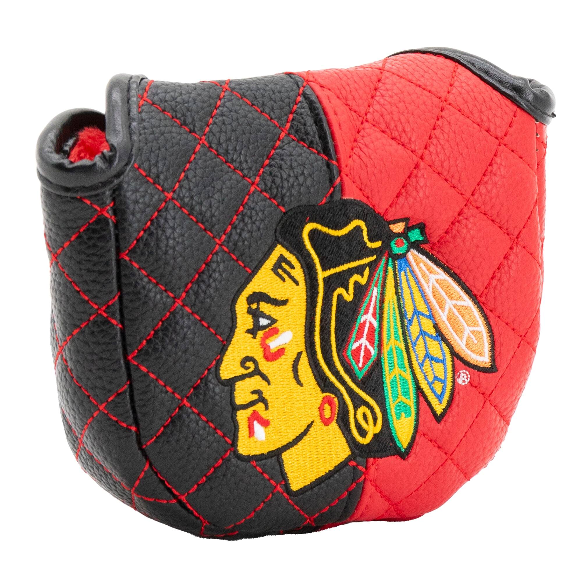 Alt View 2. Team Golf - Chicago Blackhawks Quilted Mallet Putter Cover - Multicolor.
