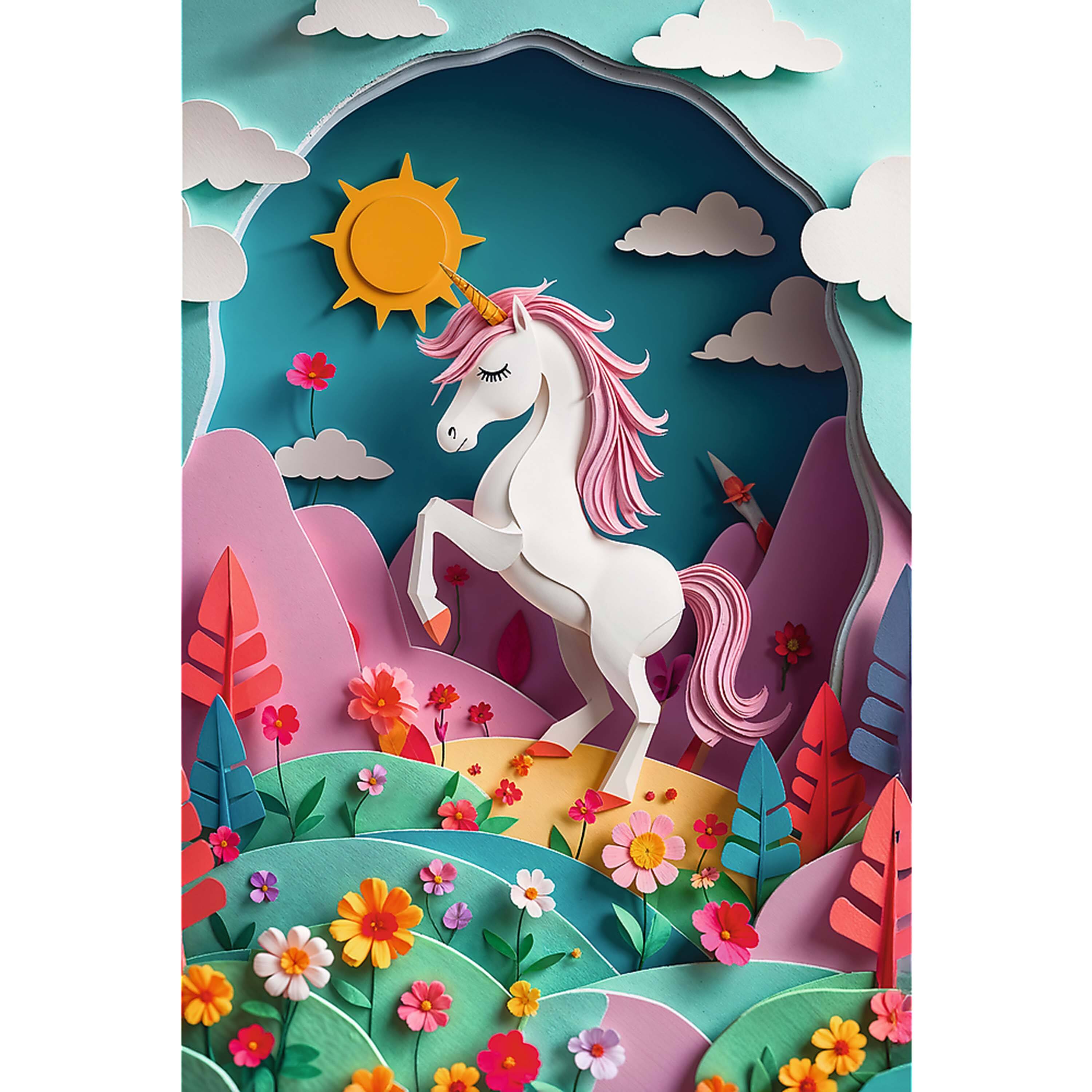 Alt View 1. Trefl - Trefl Kids 40th Anniversary Unicorn 160 Piece Paper Art Puzzle.