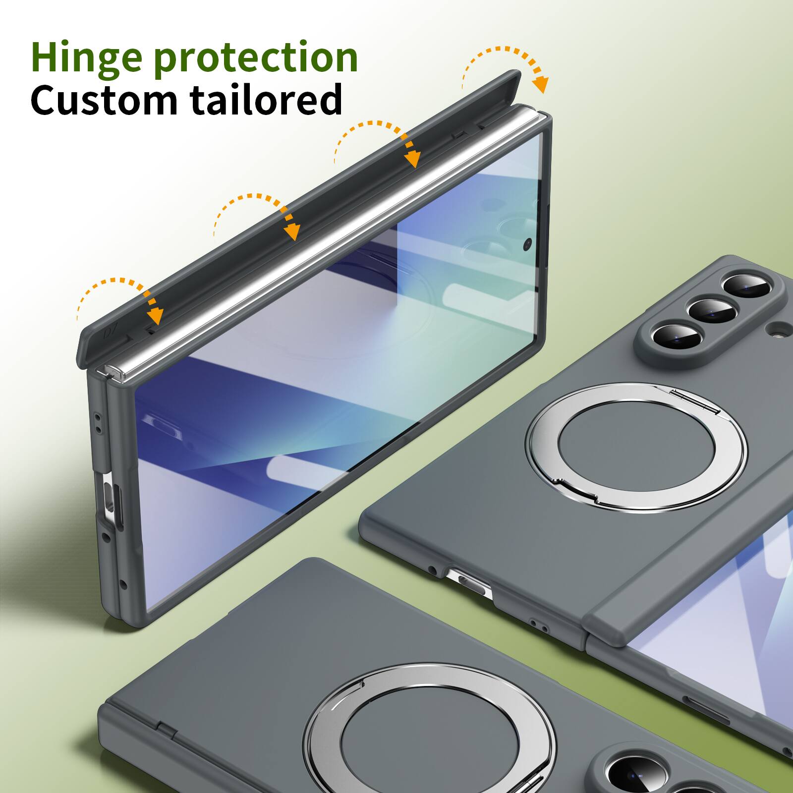 Hinge protection  
Custom tailored