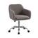 Front Zoom. Linon Home Décor - Carvel Plush Faux Sherpa Height-Adjustable Office Chair - Gray.