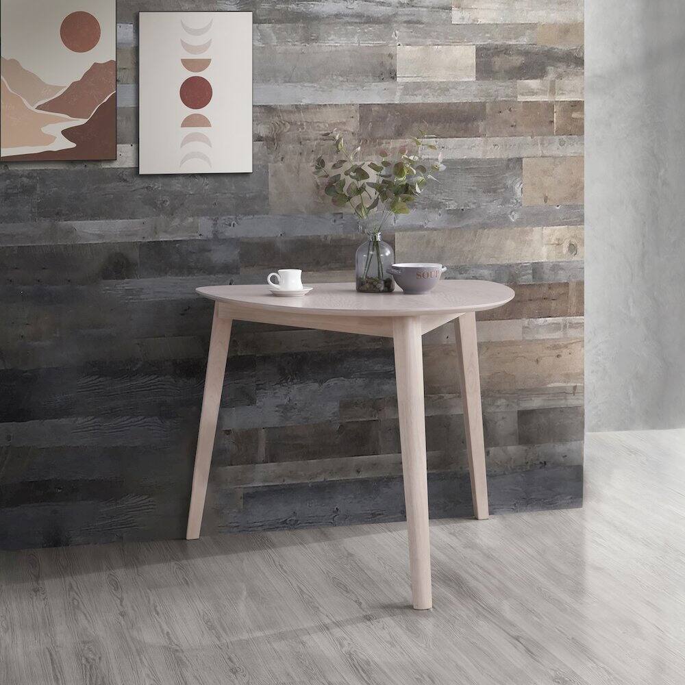 Alt View 1. New Classic Furniture - Oscar Wood Corner Table - White.