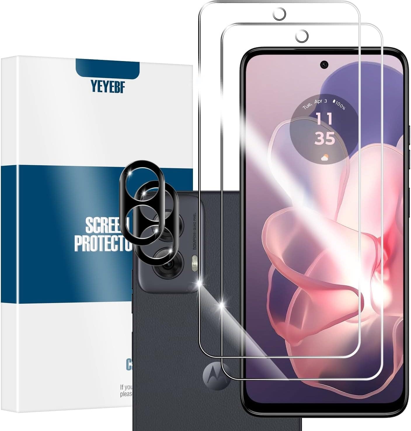 PARKER SLATER - [2+2 Pack] Moto G 5G 2024 Screen Protector, Case Friendly, Anti-Glare, Bubble-Free - Clear