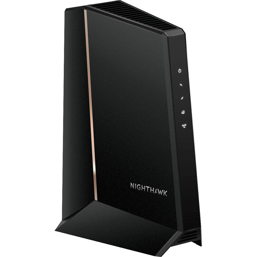 Alt View 2. NETGEAR - CM2000-100NAR Nighthawk Multi-Gig Cable Modem - Refurbished Excellent - Black.