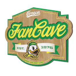 YouTheFan - Oregon Ducks 12.5" x 17" Fan Cave Sign - Multicolor