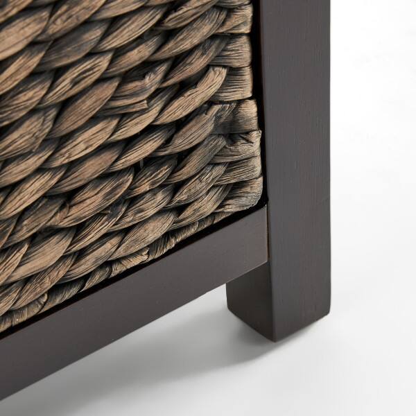 Alt View 7. Click Decor - ClickDecor Wilson Storage Trunk, Rustic Black Wicker - Charcoal.