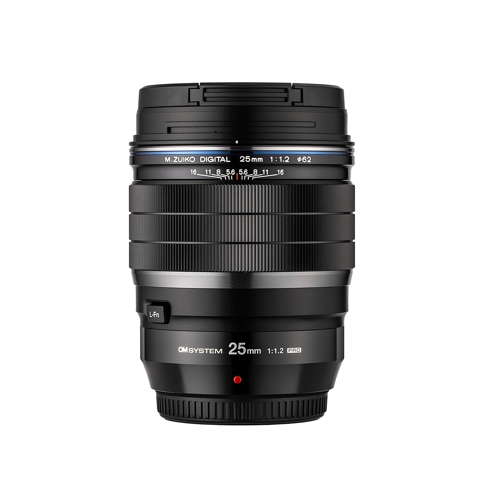 M.ZUIKO DIGITAL 25mm 1:1.2 62  
16 11 8 5.6 5.6 6811 8 11 16  
iTr L-Fn  
OMSYSTEM 25mm 1:1.2 PRO