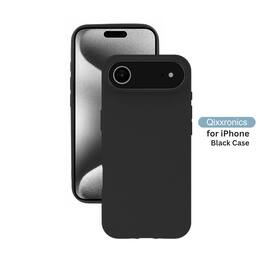 Qixxronics - for iPhone 17 Air Silicone Case Shockproof Slim Design Phone Case Cover - Black