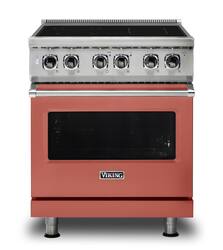 Viking - 5 Series 30" Wide Freestanding Electric Range - Spiced Cider - Front_Zoom