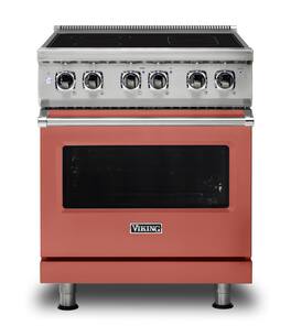 Viking - 5 Series 30" Wide Freestanding Electric Range - Spiced Cider