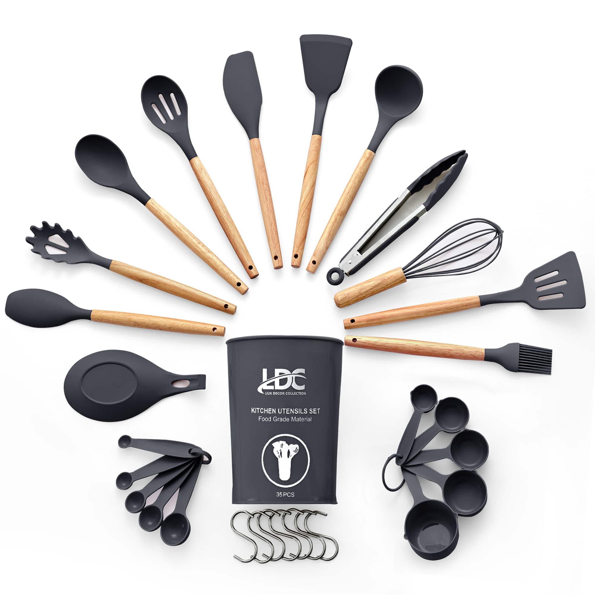 LDC - LUK DEON COLLECTION  
KITCHEN UTENSILS SET  
Food Grade Material  
35PCS