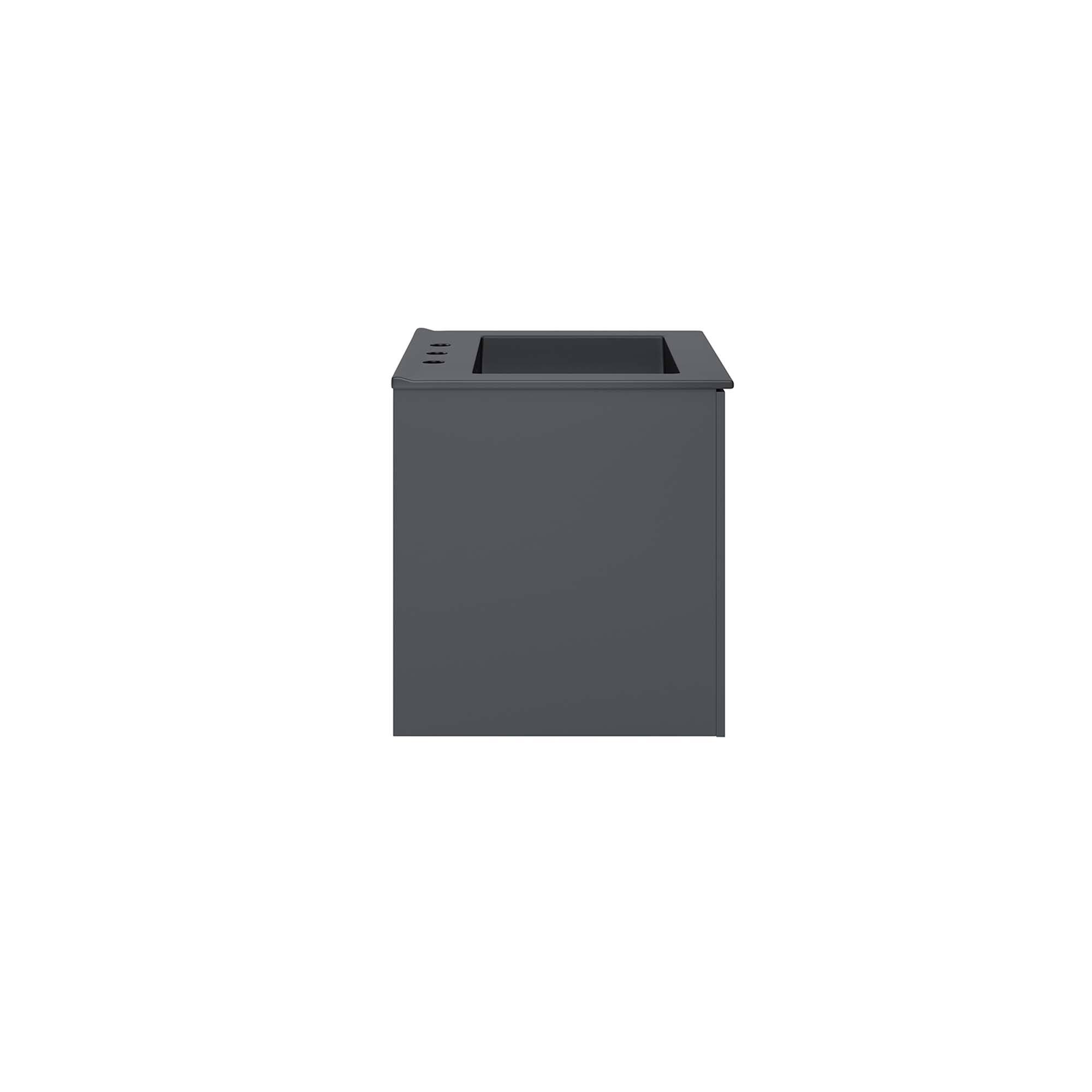 Alt View 1. Modway - Vitality Bathroom Vanity Basin Included by Modway - Gray Black.