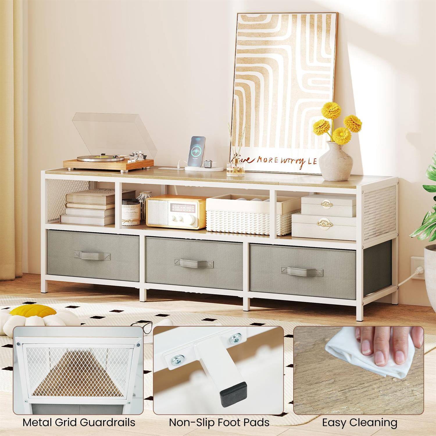 Live More Worry Less

262 Metal Grid Guardrails Non-Slip Foot Pads Easy Cleaning