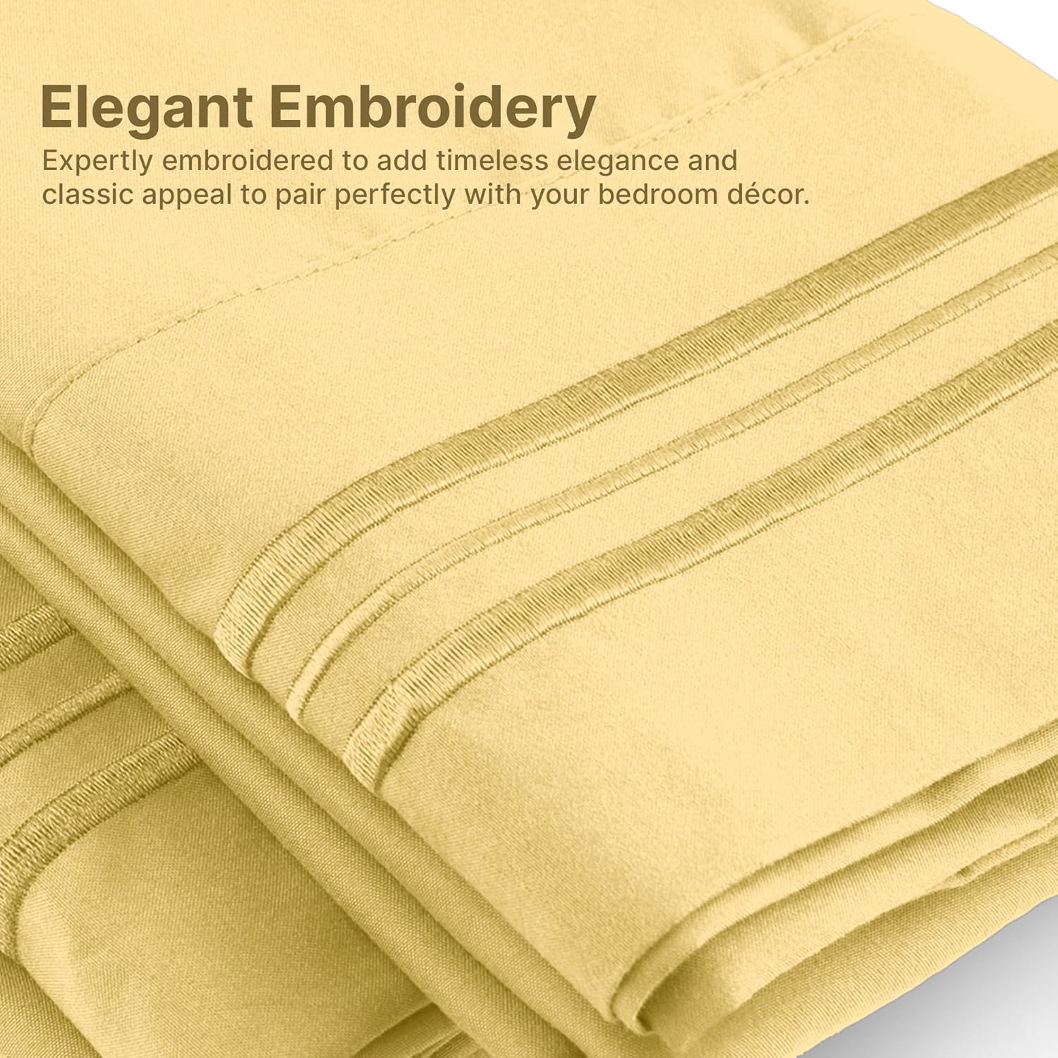 Elegant Embroidery

Expertly embroidered to add timeless elegance and classic appeal to pair perfectly with your bedroom décor.