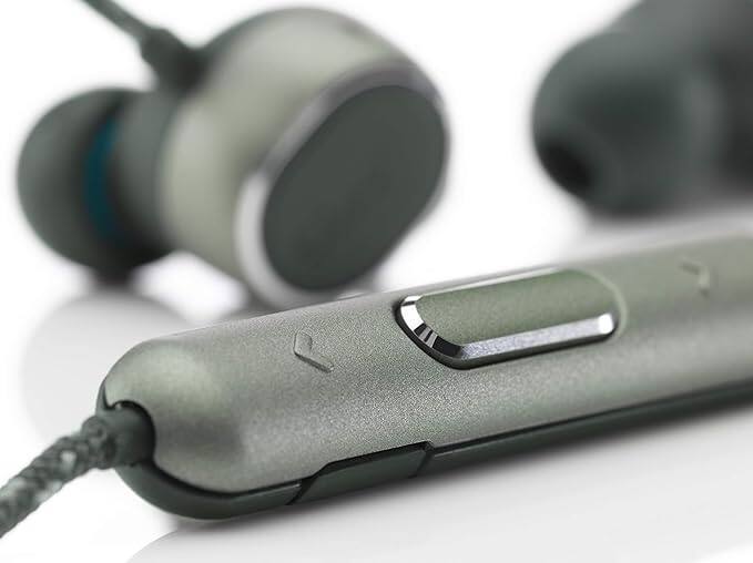 Angle. AKG - AKG N200 Wireless Bluetooth Earbuds | Color: Green - Green.
