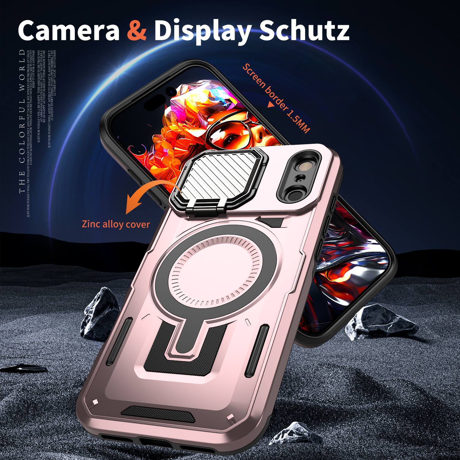 Dteck Heavy Duty Rugged Case for Apple iPhone 17 Pro Max Shock