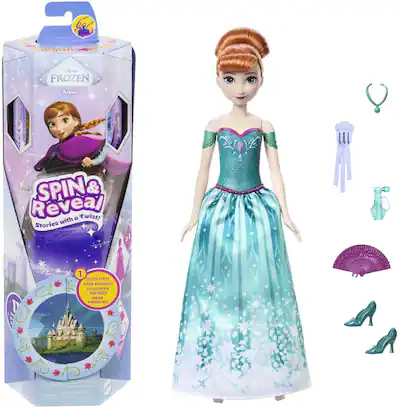 Mattel Disney Frozen Spin & Reveal Anna COLLECTIBLES Multicolor 194735280377 - Best Buy Mattel Disney Frozen Spin & Reveal Anna COLLECTIBLES Multicolor 194735280377 - Best Buy