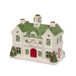 Spode - Christmas Tree Village Train Station - Multicolored